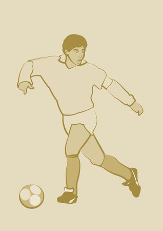 design figure of legendary football player from argentinaの写真素材
