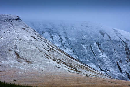 Frosty mountainの写真素材
