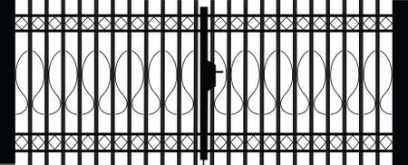 gate silhouetteのイラスト素材