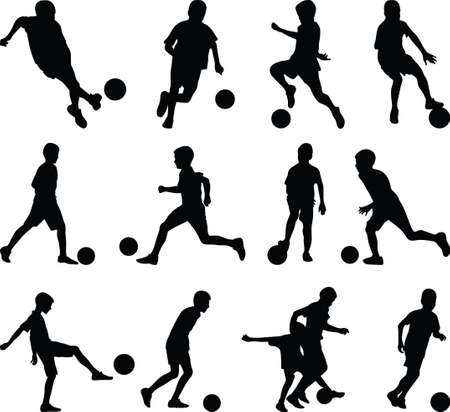 kid play soccerのイラスト素材