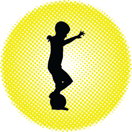 kid play soccerのイラスト素材