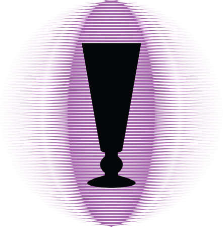 Bottle and glasses silhouette vectorのイラスト素材