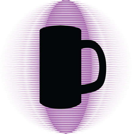 Bottle and glasses silhouette vectorのイラスト素材