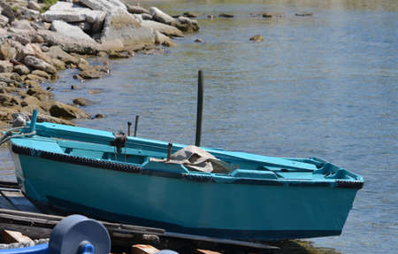 Small Boat on Skiathos Greek Island