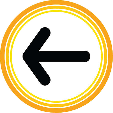 left arrow web iconのイラスト素材