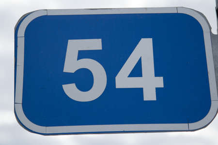 Road sign on a white background isolated objects.の写真素材