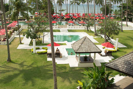 Grounds of the Hotel Amari in Koh Changのeditorial素材