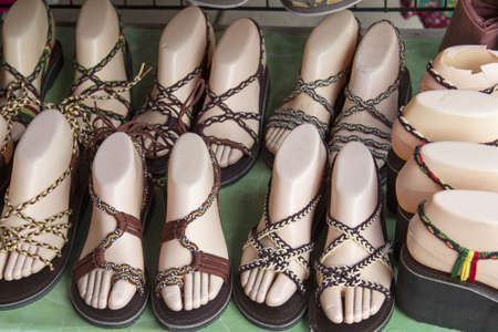 Mannequins feet of ladiesの写真素材