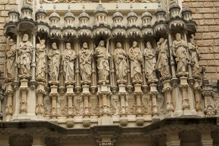 Spain. Kataloniya.Gory an array and The monastery Montserrat. Landscapes and Attractionsの写真素材