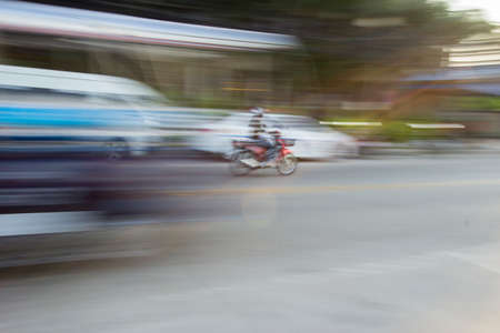 Sketches in dynamics with a blurred backgroundの写真素材