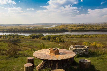 Derevnya . Tourist complex of Abalak. Sights. Architecture.の写真素材