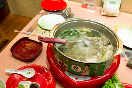 Asian sup.Ekzoticheskaya food and drink Southeast Asia.の写真素材