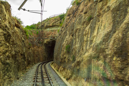 Spain. Kataloniya.Gory an array and The monastery Montserrat. Landscapes and Attractionsの写真素材
