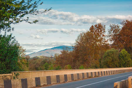 Autumn sketches and natural scenery. Abkhazia Octoberの写真素材
