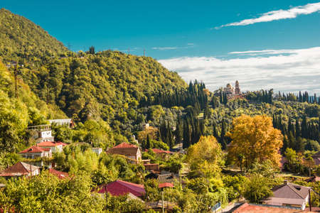 The general plan of the male Athos monasteryの写真素材