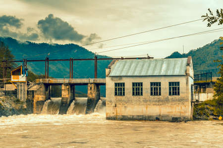 An old abandoned dam in a small provincial town