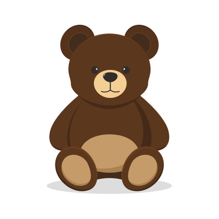 cute teddy bear isolated icon design, vector illustration  graphicのイラスト素材