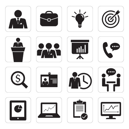 set of icon businessのイラスト素材