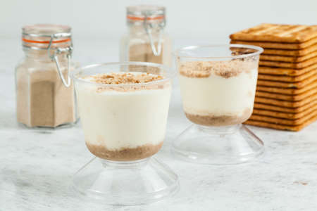 Pastry - tasty dessert made with cookies.の写真素材