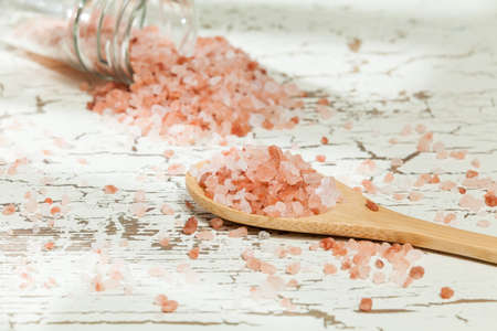 Himalayan Pink Salt Crystals - Gourmet Red Rock Crystals from Pakistan.の写真素材