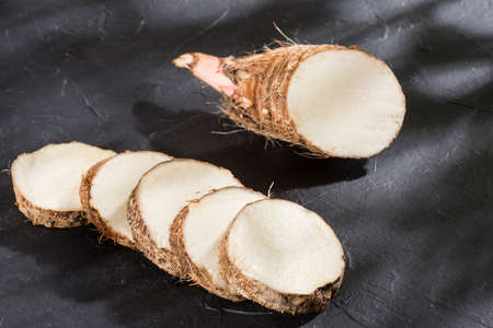 Malanga Edible Tuber - Root Of The Plant Called Colocasia Esculentaの写真素材