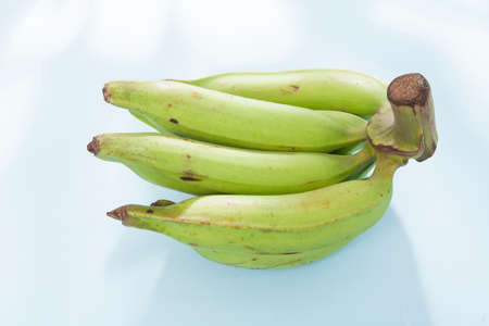 Organic Green Male Banana - Musa Balbisiana Fruitの写真素材