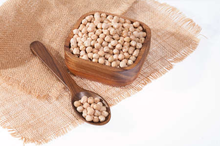 Cicer arietinum - Raw Grains Of Chickpea; Legume With Important Culinary And Nutritional Qualitiesの写真素材