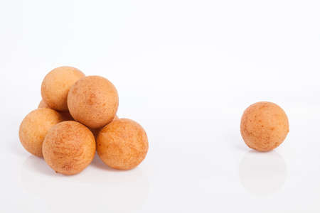 Fritter Traditional Colombian Food; Photo On White Backgroundの写真素材