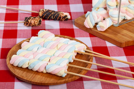 Multicolored Marshmallows - Tasty, Colorful And Fluffy Marshmallows.の写真素材