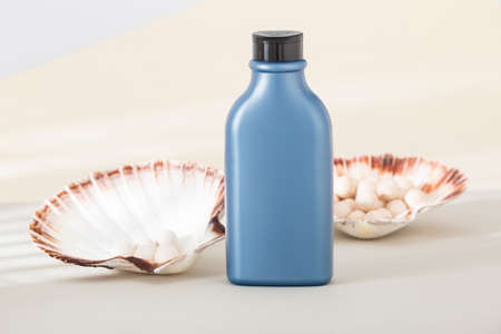 Blue Color Multipurpose Plastic Container For Cosmetic Products