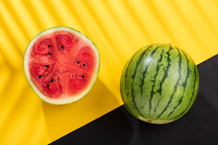 Citrullus Lanatus - Delicious Fresh Ripe Watermelon Fruitの写真素材