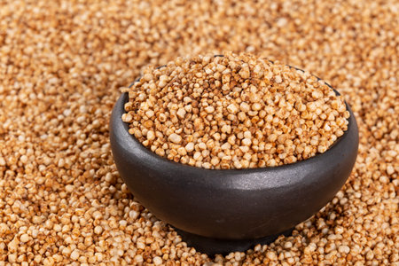 Quinua Seeds Pop Food Organic Healthy - Chenopodium Quinuaの写真素材