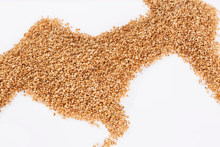 Quinua Seeds Pop Food Organic Healthy - Chenopodium Quinuaの写真素材