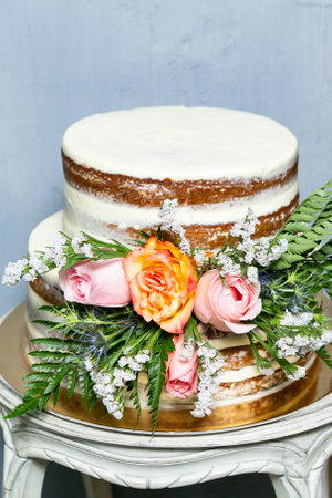Social Events; Tasty Decorated Cake For Party Or Celebration