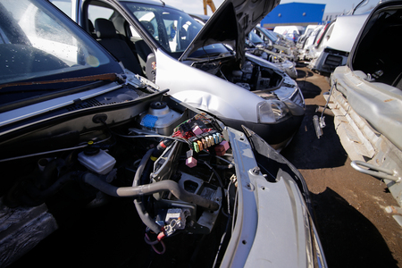 Scrapheap junkyardの写真素材