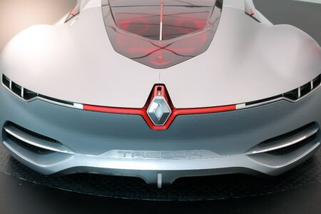 Bucharest, Romania - June 28, 2019: The Renault Trezor concept hypercar is presented to the press...