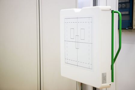 Details with a thoracic X-Ray equipment inside a clinic