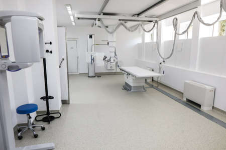 Bucharest / Romania - July 12, 2020: General Electric MRI equipment in a new medical clinic.のeditorial素材
