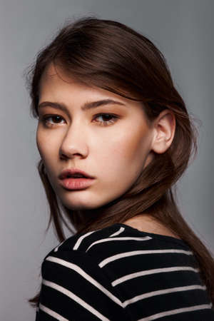 Stylish Nice Young Adult European Model Woman  Stock Imageの写真素材