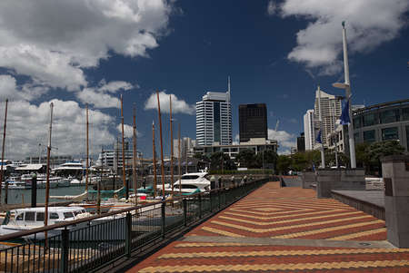 Auckland, New Zealand Viaduct Harborの写真素材
