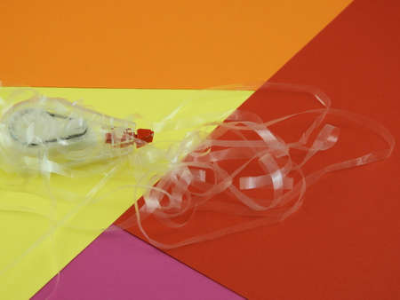 A set of colorful objects on the table