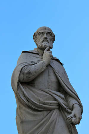 Andrea Palladio Monument, near Piazza dei Signori in Vicenza, Italyの写真素材