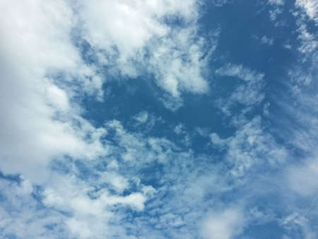 Landscape view of white cloud in the blue sky