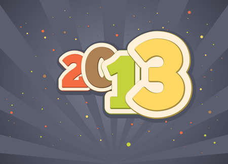 Festive gift card for a happy new year 2013
