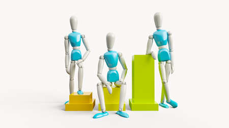 Concept: business, men and statisticsの写真素材