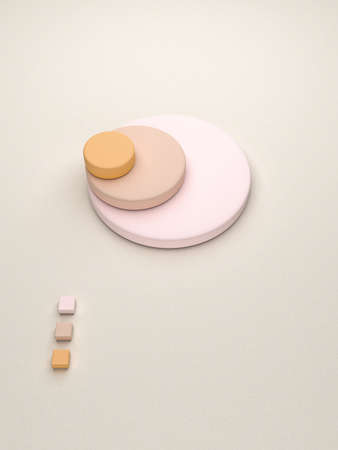 Pie charts for business reports and statisticsの写真素材