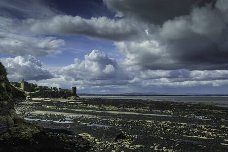 Castle by the coastの写真素材