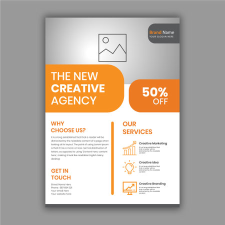 Professional Corporate Flyer templateのイラスト素材