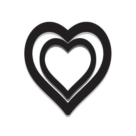 Heart icon . Simple heart , love logo. Love icon sign. Heart icon vector, Love Hearts, Heart icon vector isolated on white background. Heart icon art. Heart icon eps. Heart icon Image. Heart icon logoのイラスト素材