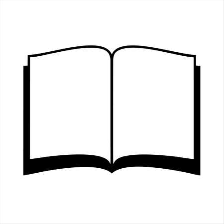 Book icon isolated on white background. Book icon in trendy design style. Book vector icon modern and simple flat symbol for web site, mobile, logo, app, UI. Book icon vector illustration, EPS10.のイラスト素材